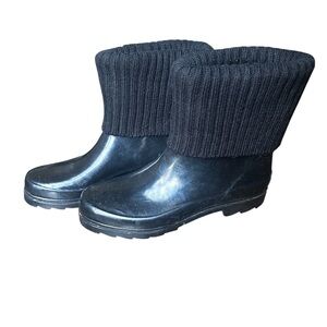 Women's Black Winter & Rain Duck Boots